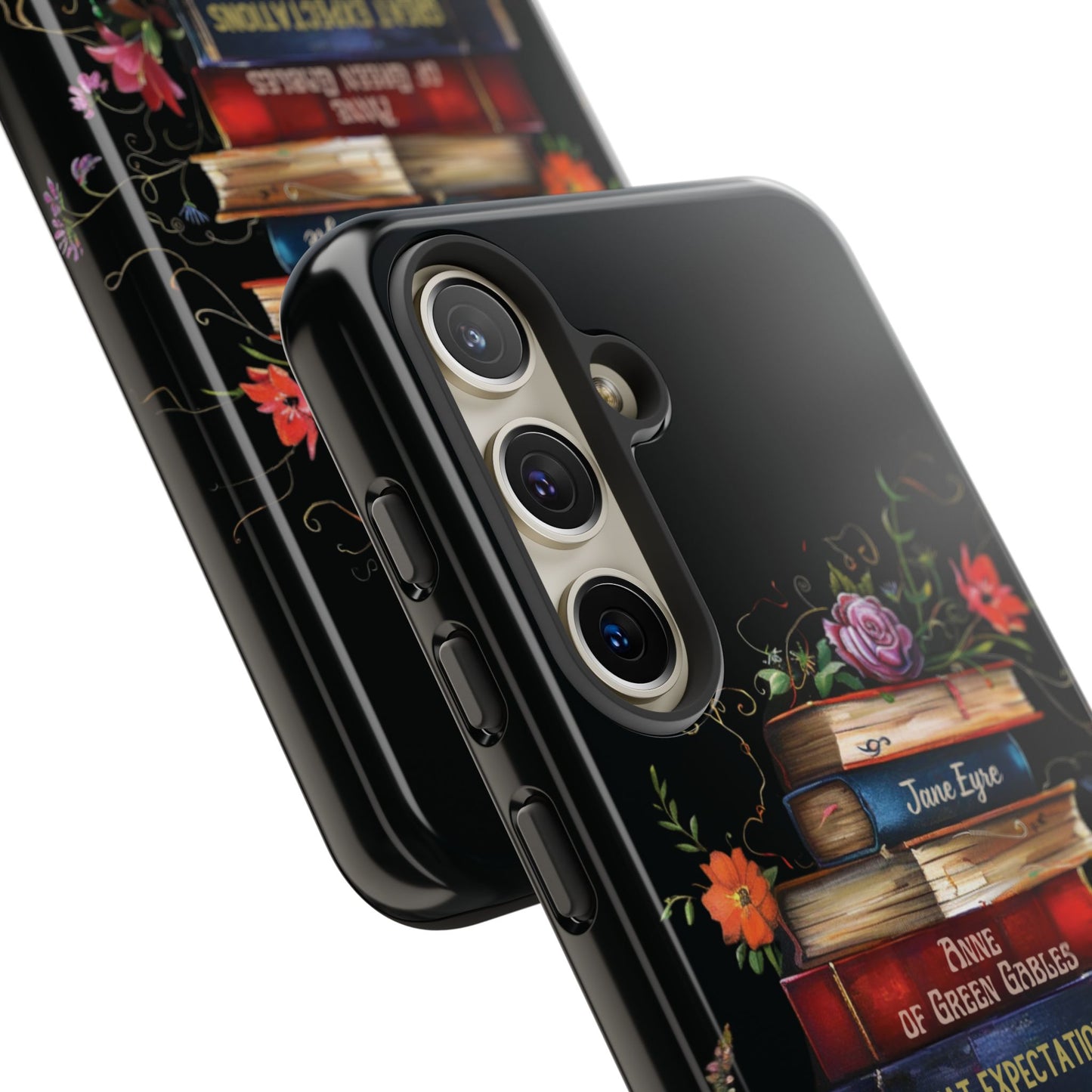 Eclipse Petals - Personalized Favorite Book Phone Case with Custom Bookshelf