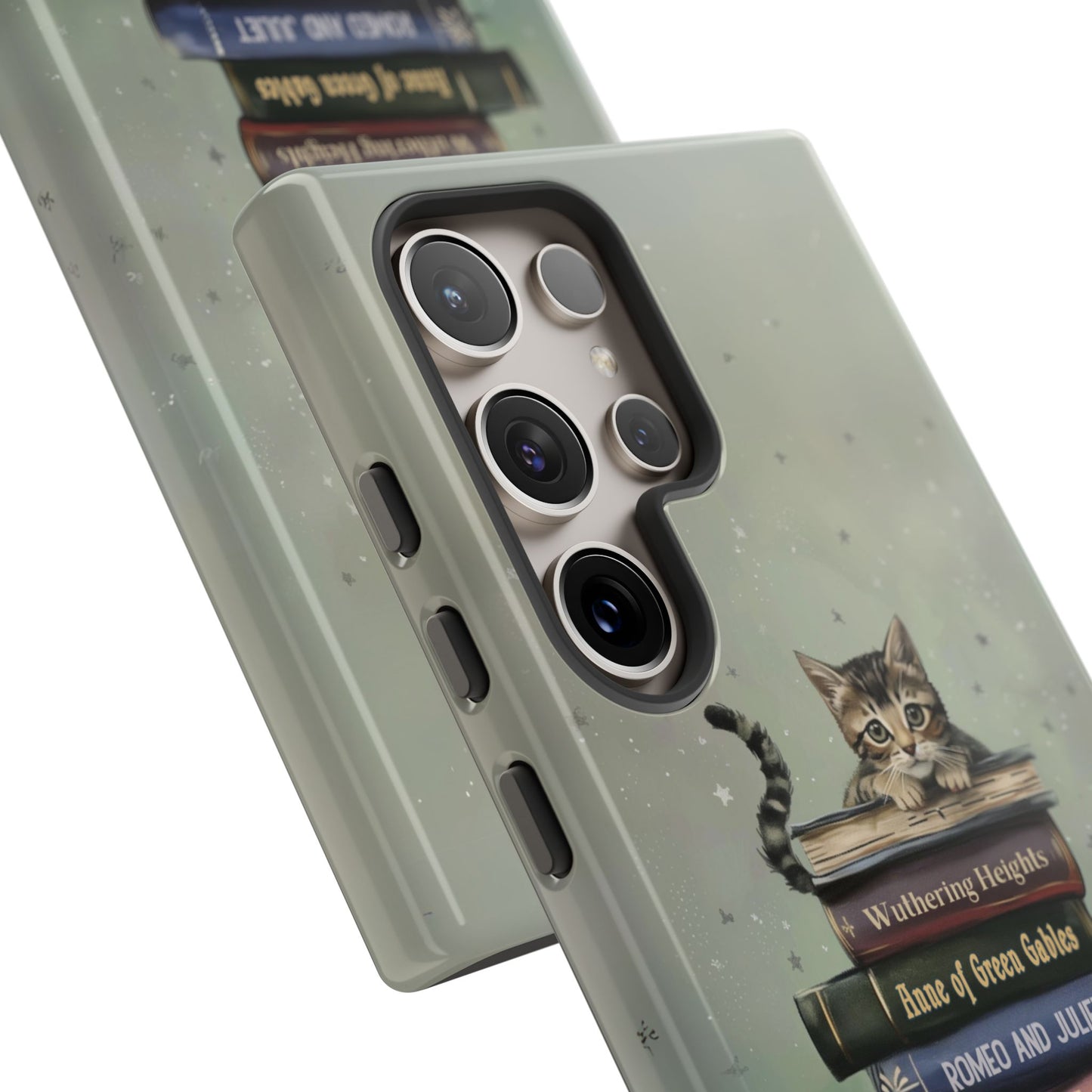 Kitten Chronicles - Personalized Favorite Book Phone Case with Custom Bookshelf